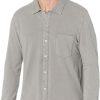 Shirts & Tops * | Mod-O-Doc Long Sleeve Button-Down Stonewash Pique