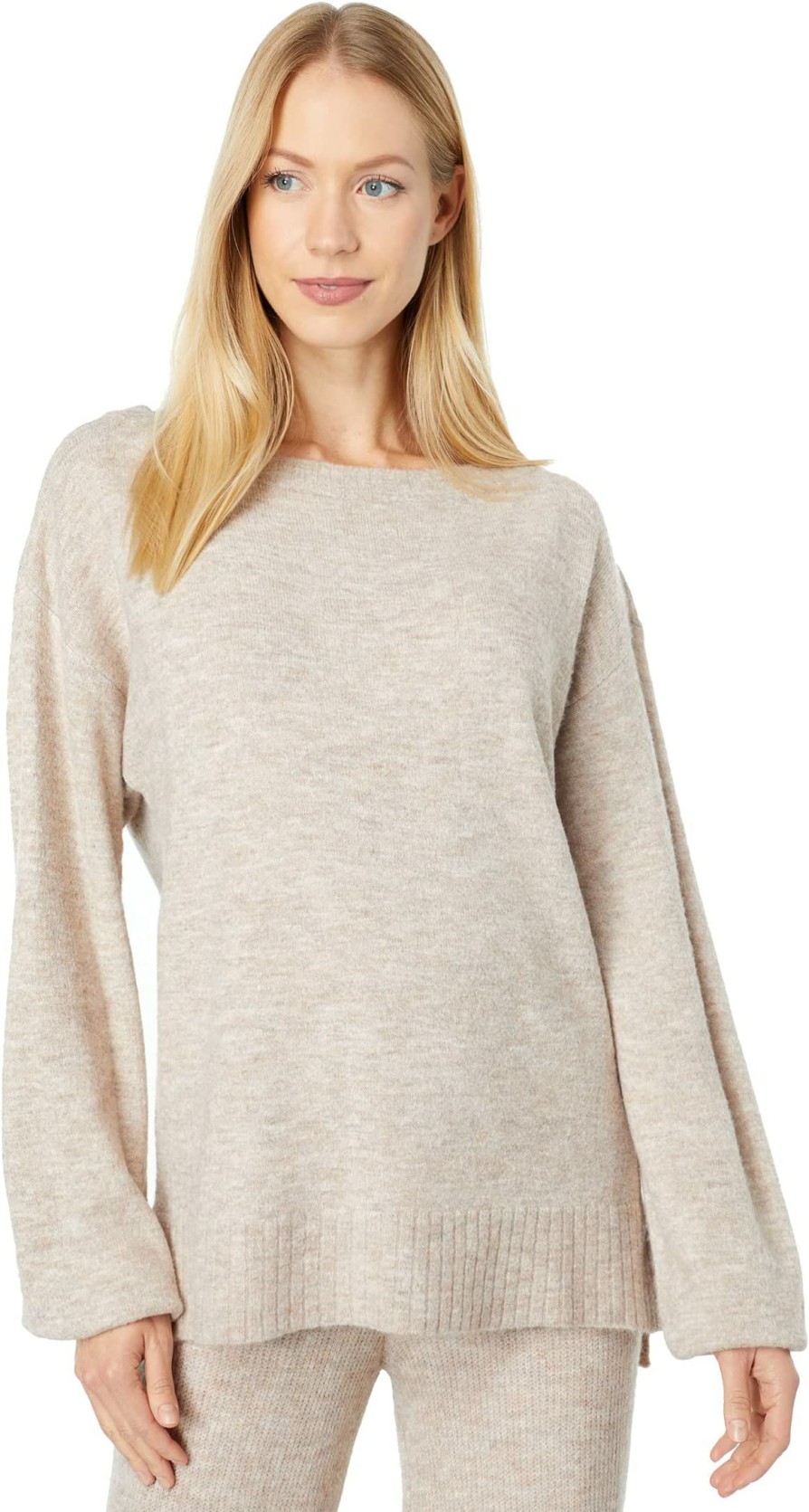 Sweaters * | Mod-O-Doc Long Sleeve Boatneck Sweater