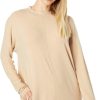 Shirts & Tops * | Mod-O-Doc Brushed Rib Long Sleeve Mock Neck Dolman Tunic