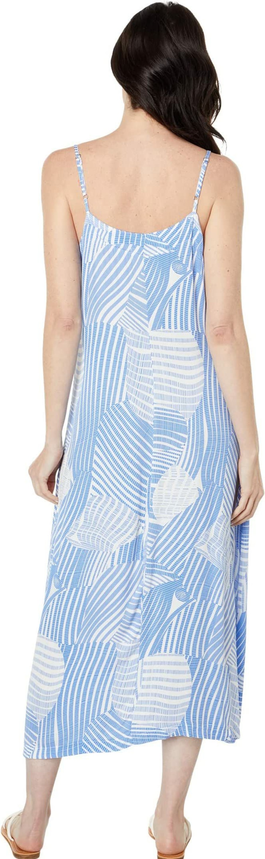 Dresses * | Mod-O-Doc Abstract Print Sleeveless Button-Down Dress