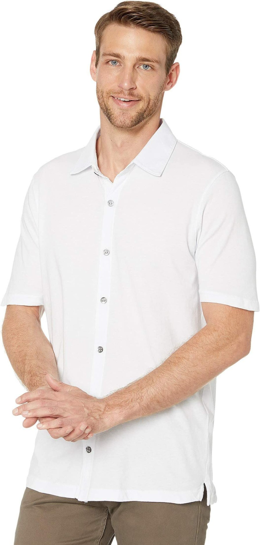 Shirts & Tops * | Mod-O-Doc Dana Point Short Sleeve Button Front Shirt