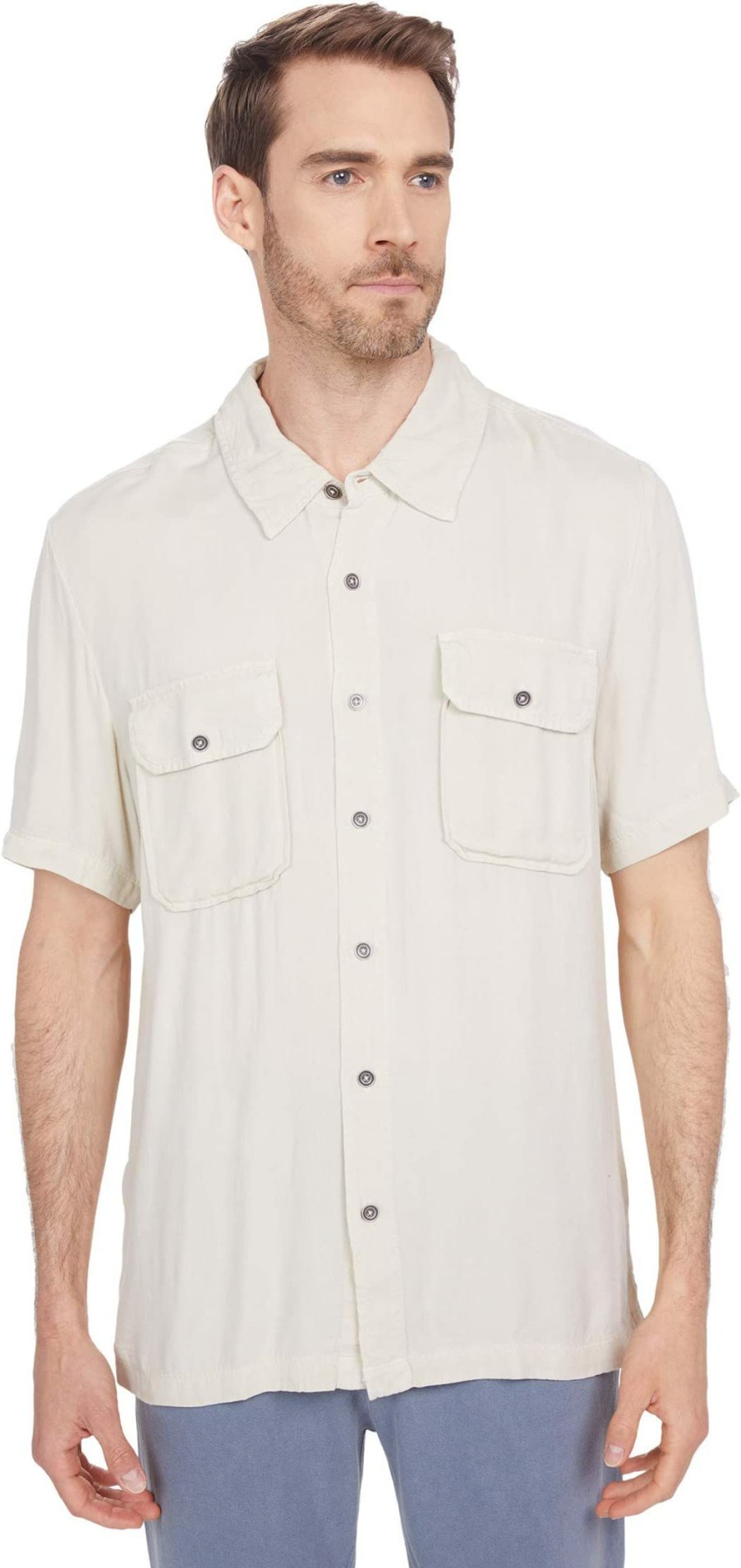 Shirts & Tops * | Mod-O-Doc Rayon Twill Short Sleeve Camp Shirt