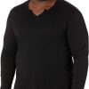 Shirts & Tops * | Mod-O-Doc Les Carillo Long Sleeve Notch Slub Jersey V-Neck