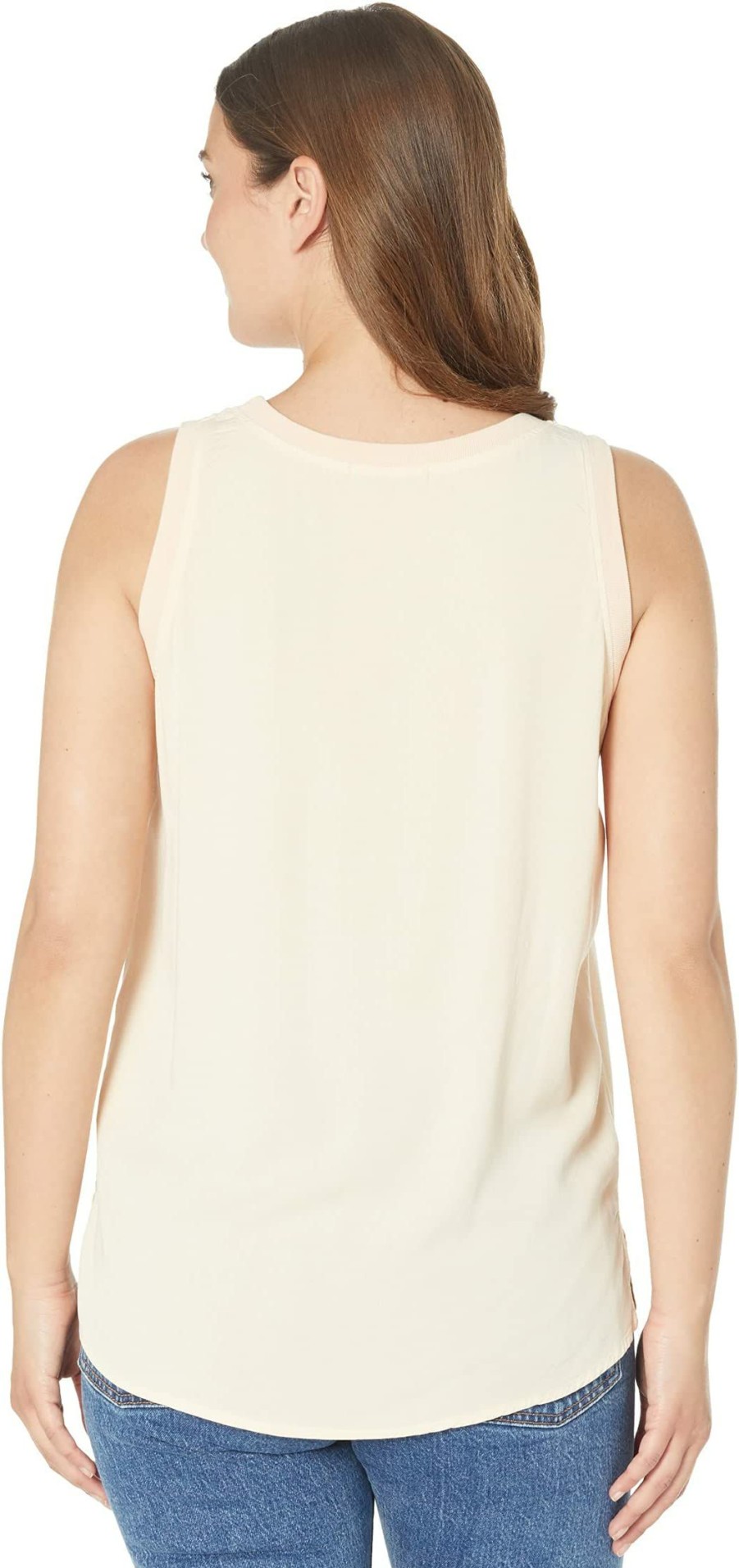 Shirts & Tops * | Mod-O-Doc Soft Woven Stretch Viscoce Mix Media Tank Top